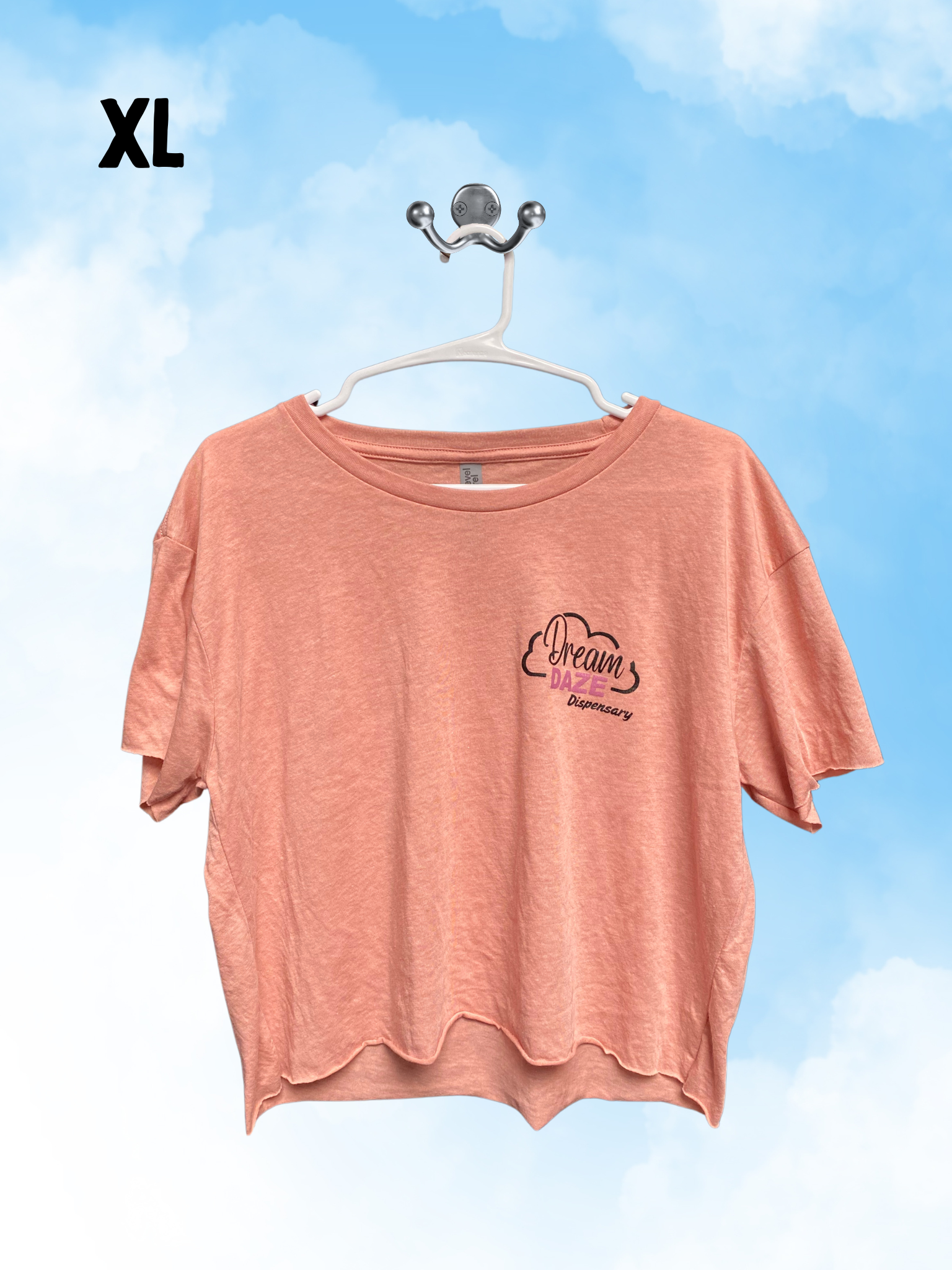 Photograph of product: Dream Daze Pink Cropped Shirt - XL