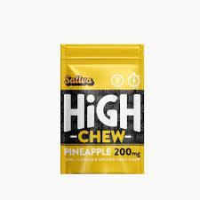 Photograph of product: High Chew - Gummies -  Pineapple - 200MG