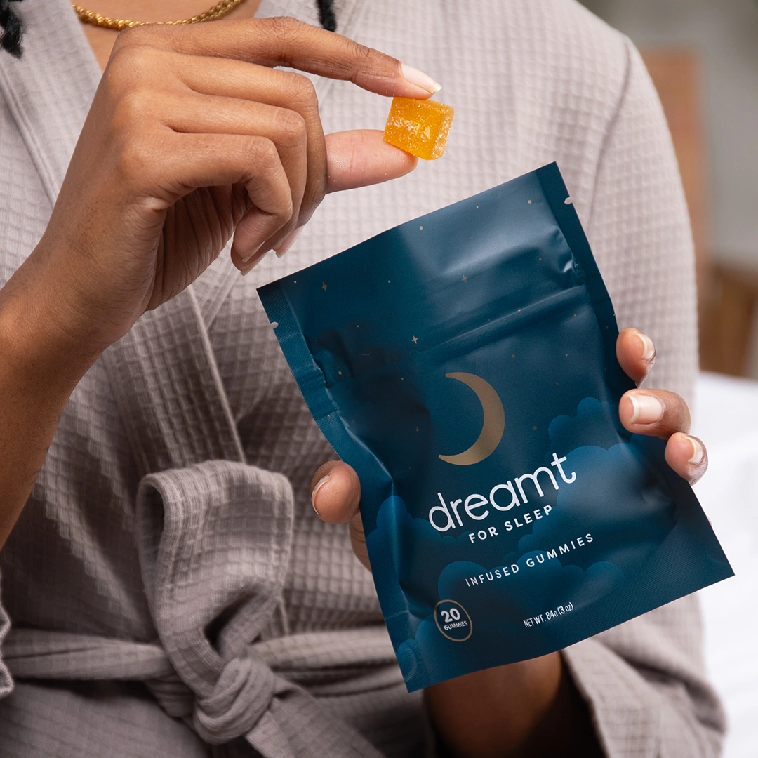 Photograph of product: Dreamt - Honey Lemon Gummies - 100mg/20pk