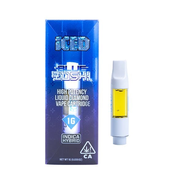 Photograph of product: Blue Zushi Vape Cartridge - 1g - 
