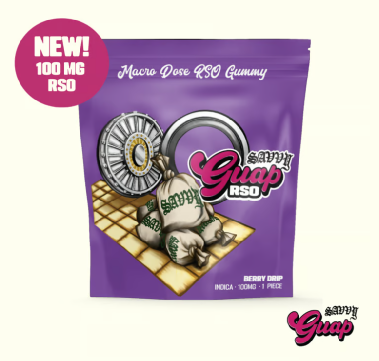 Photograph of product: GUAP BERRY DRIP RSO 1PK GUMMY 100MG