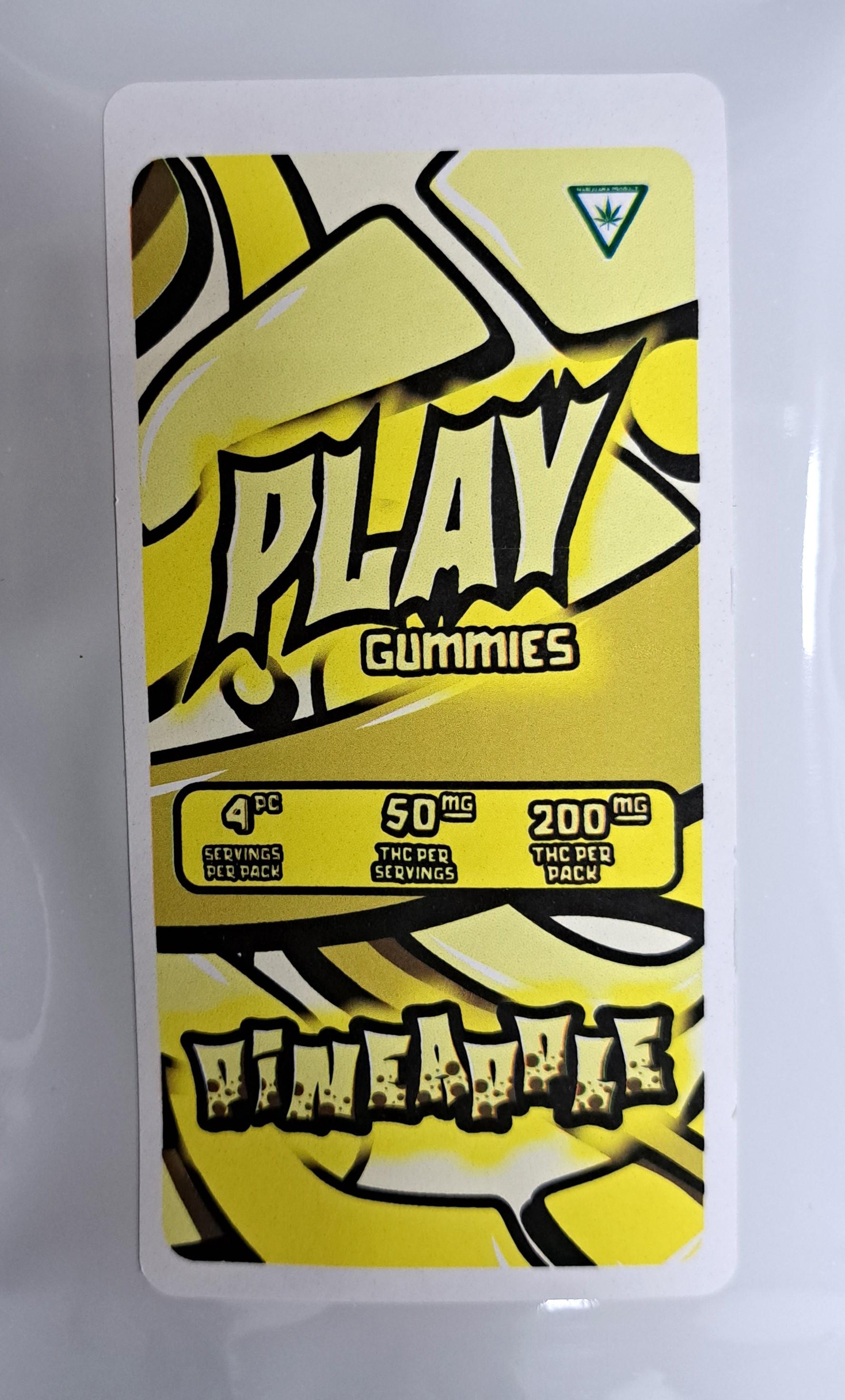 Photograph of Product: AU PLAY: Pineapple 200mg Gummie (4x50mg)