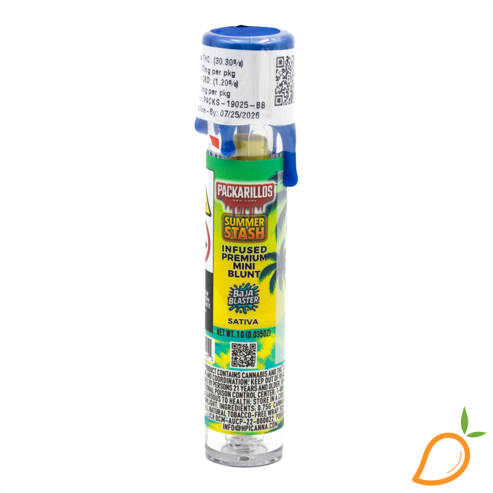 Photograph of product: 1g Baja Blaster Packarillo Mini Blunt Packs