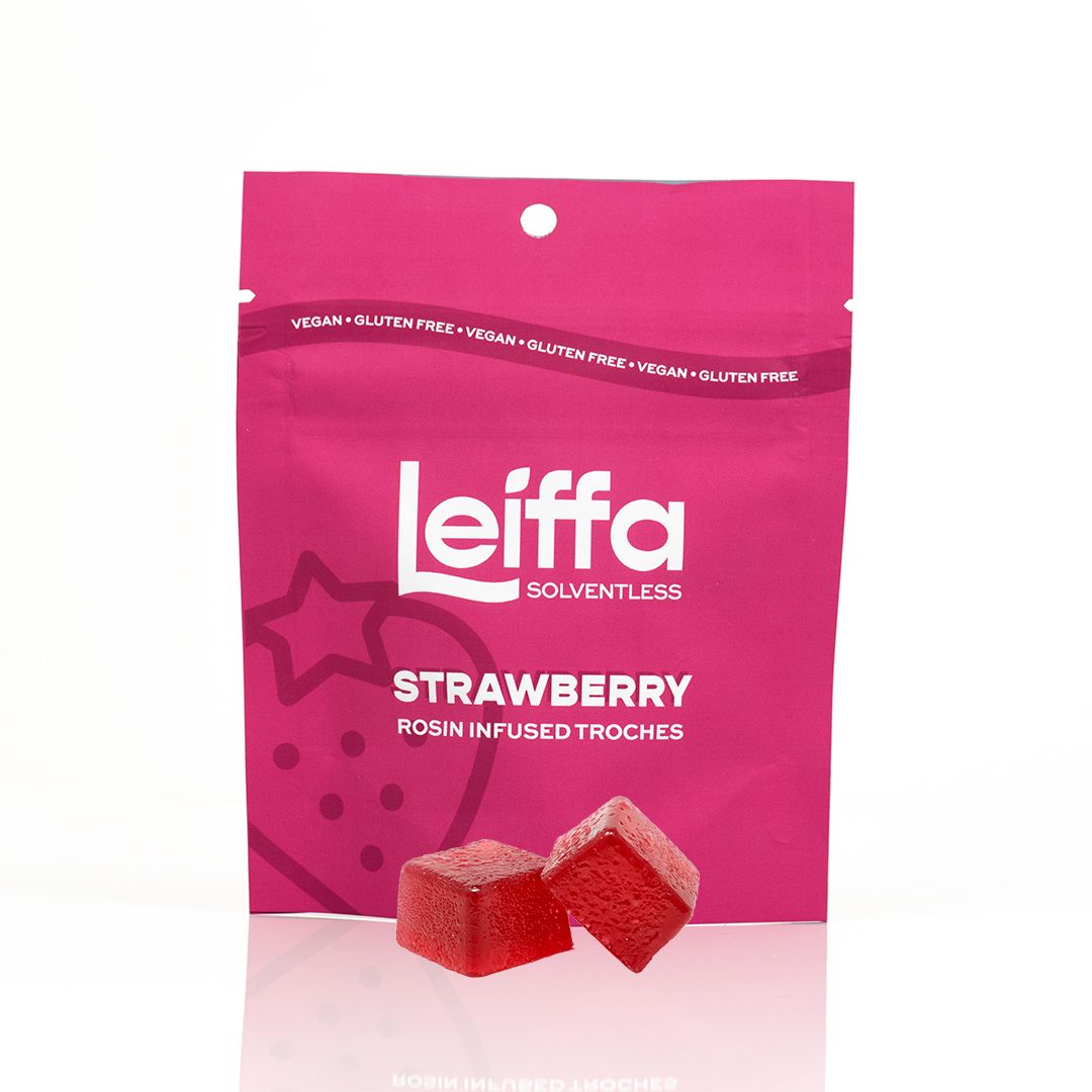 Photograph of product: Strawberry | Live Rosin Troches 50mg | 10pk