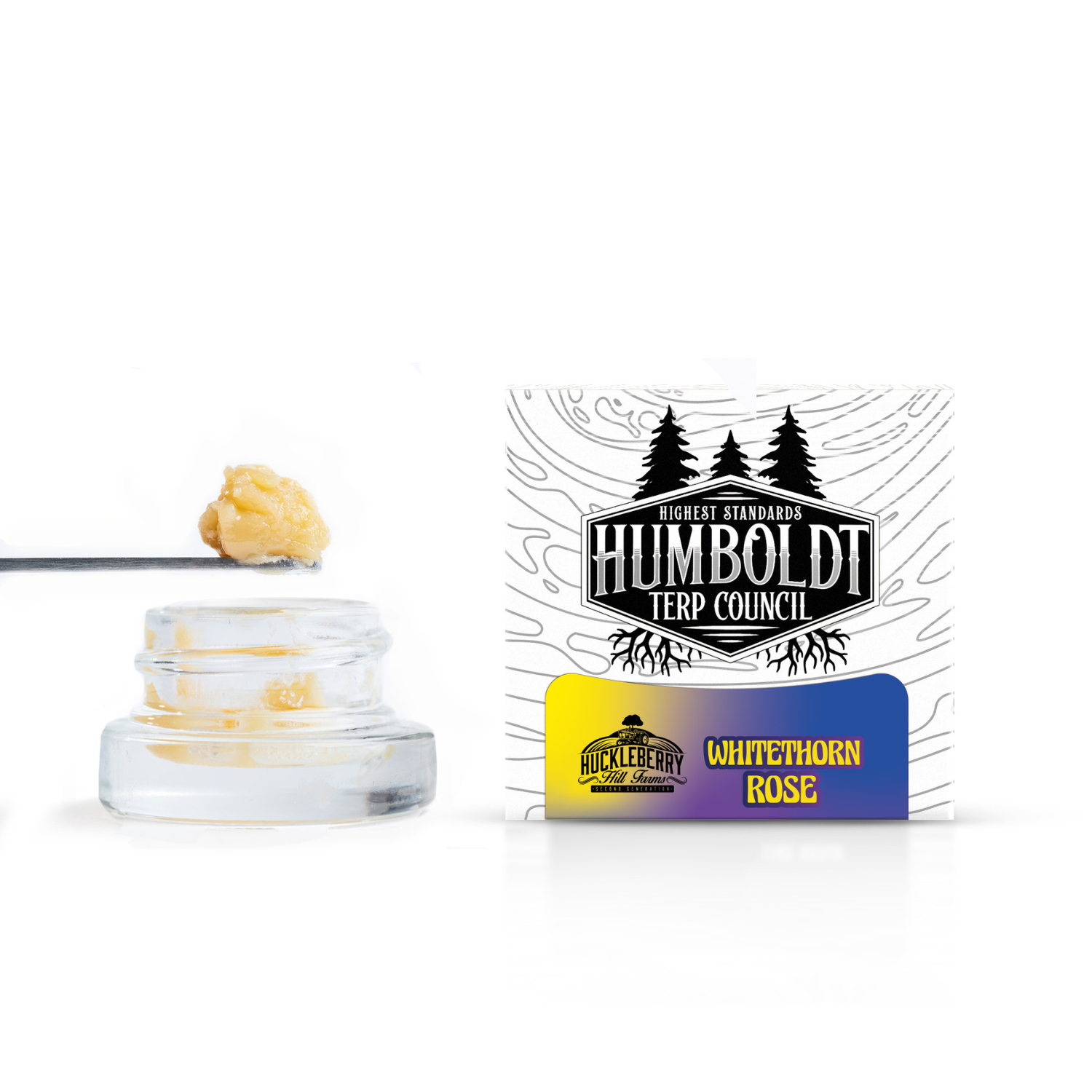 Photograph of product: Humboldt Terp Council | Live Rosin Whitethorn Rose 1g