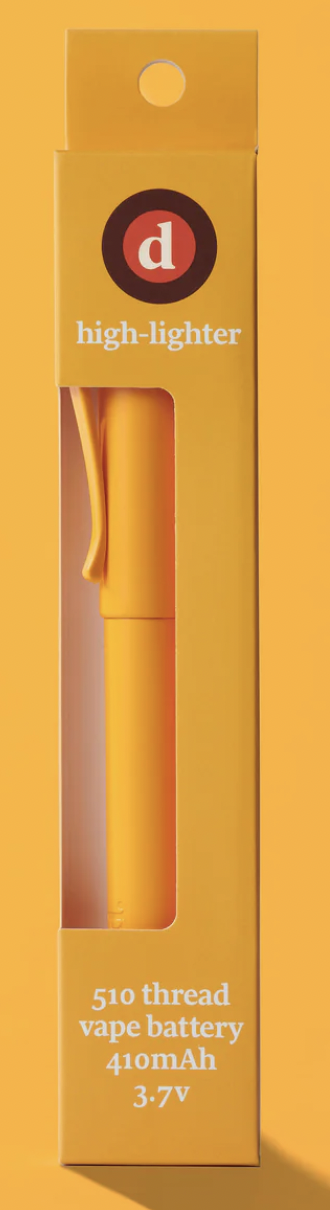 Photograph of product: DIALED HIGHLIGHTER ORANGE VAPE BATTERY
