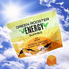 Photograph of product: Green Rooster Gummies Energy Variety 100mg 10pk