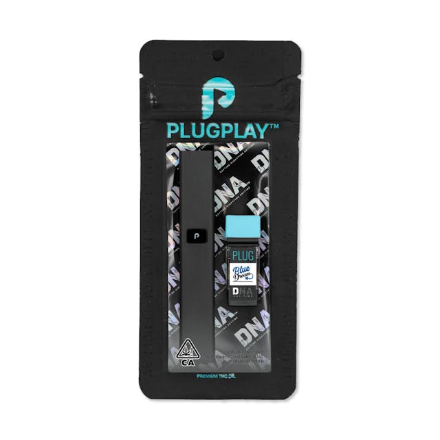 Photograph of product: PLUGplay - AIO Blue Dream Pod + Battery 1g - PLUGplay - AIO Blue Dream Pod + Battery 1g