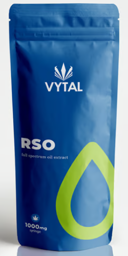 Photograph of product: Atomic Belts RSO Syringe [2:1 TH-oui:CBD] 1g