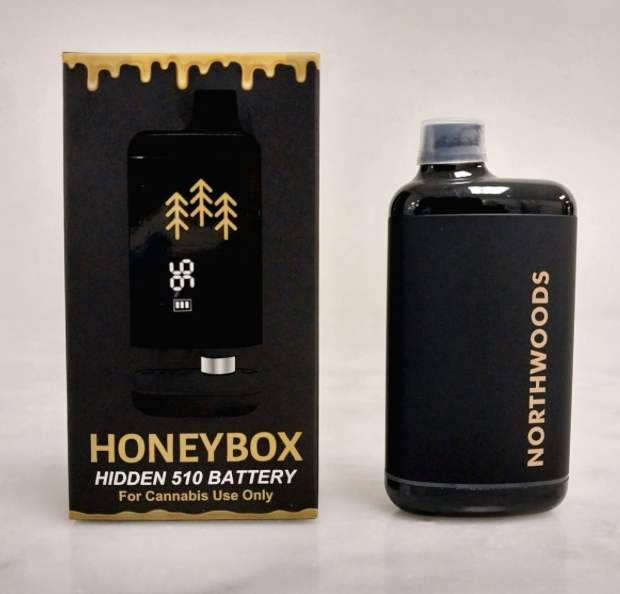 Photograph of product: Northwoods Honey Box Vape Battery | Black