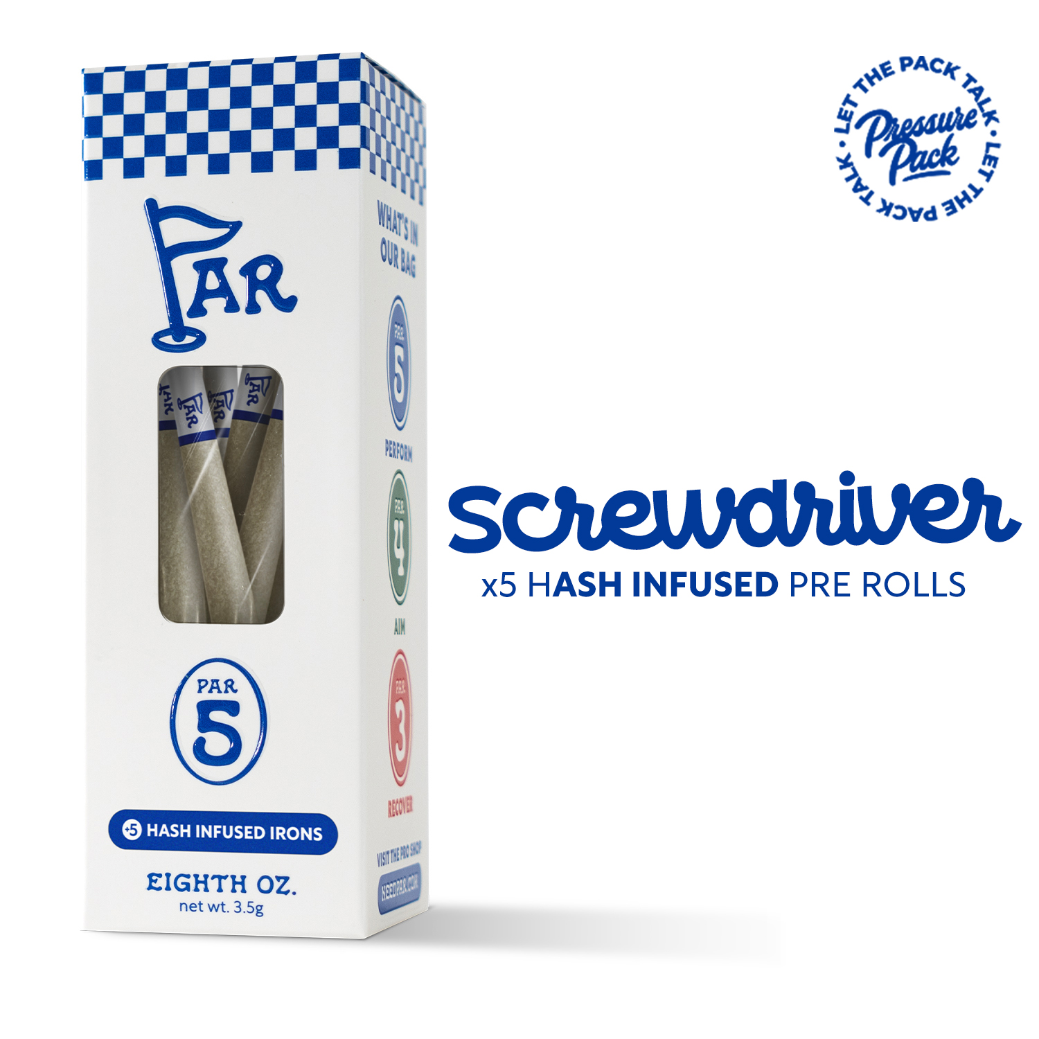 Photograph of product: Par x Pressure Pack - Screwdriver au chocolat Infused Irons 5pk 3.5g