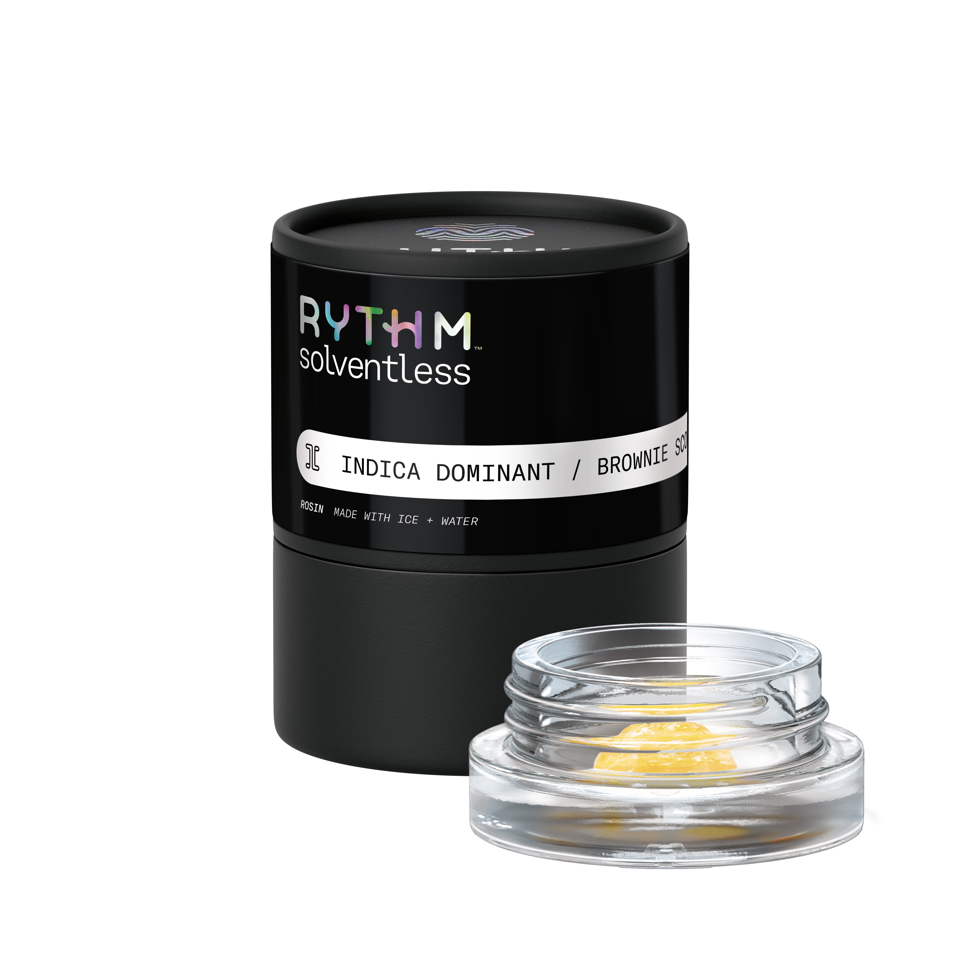 Photograph of product: Rythm | Solventless Live Rosin | Brownie Scout (I) | 1g