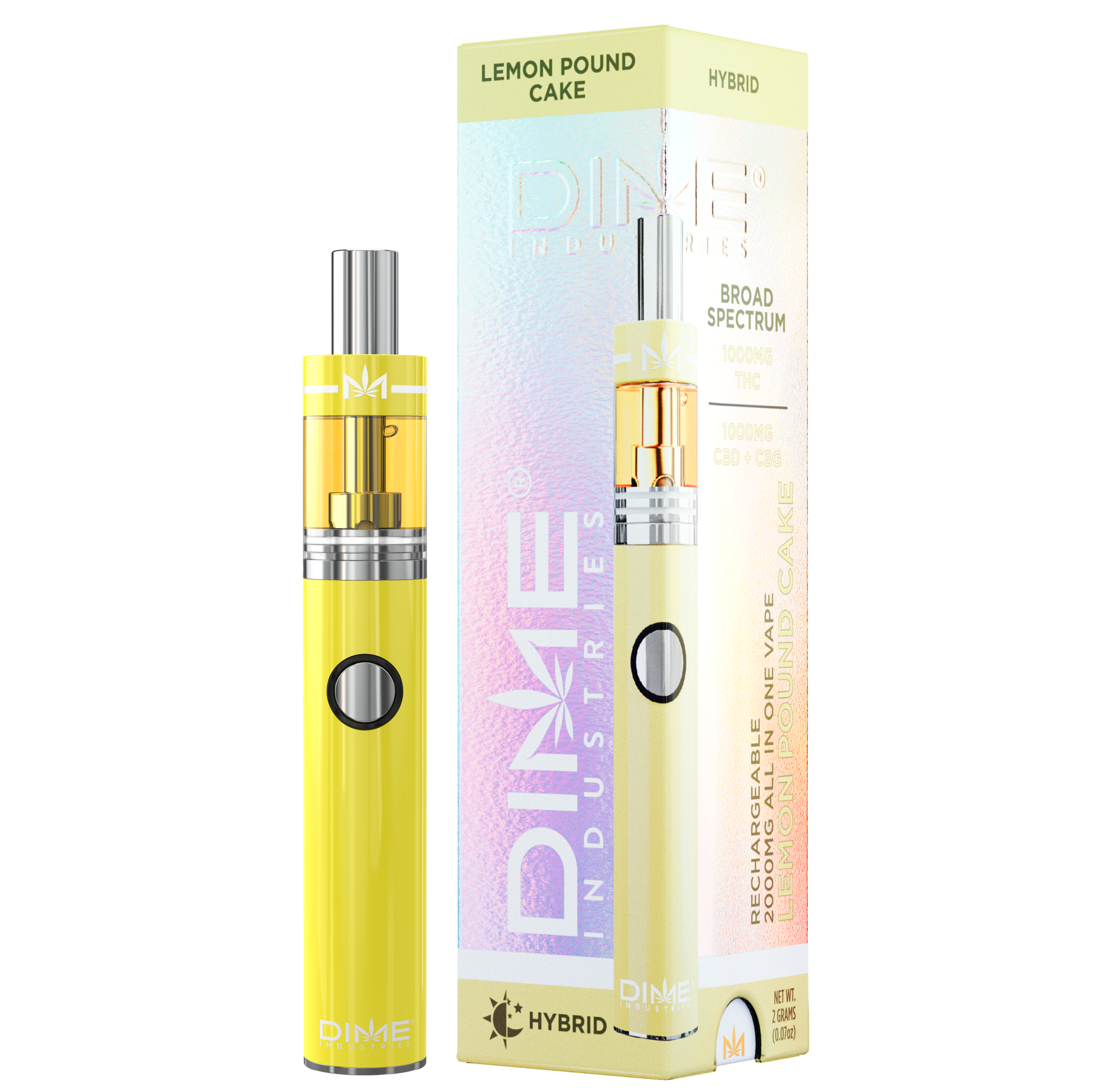 Photograph of product: Lemon Pound Cake | 2g Ready-to-Use Vape | DIME
