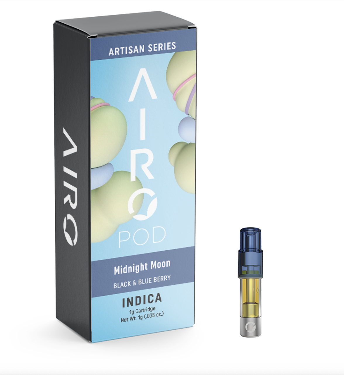 Photograph of product: Midnight Moon Distillate 1g Cart