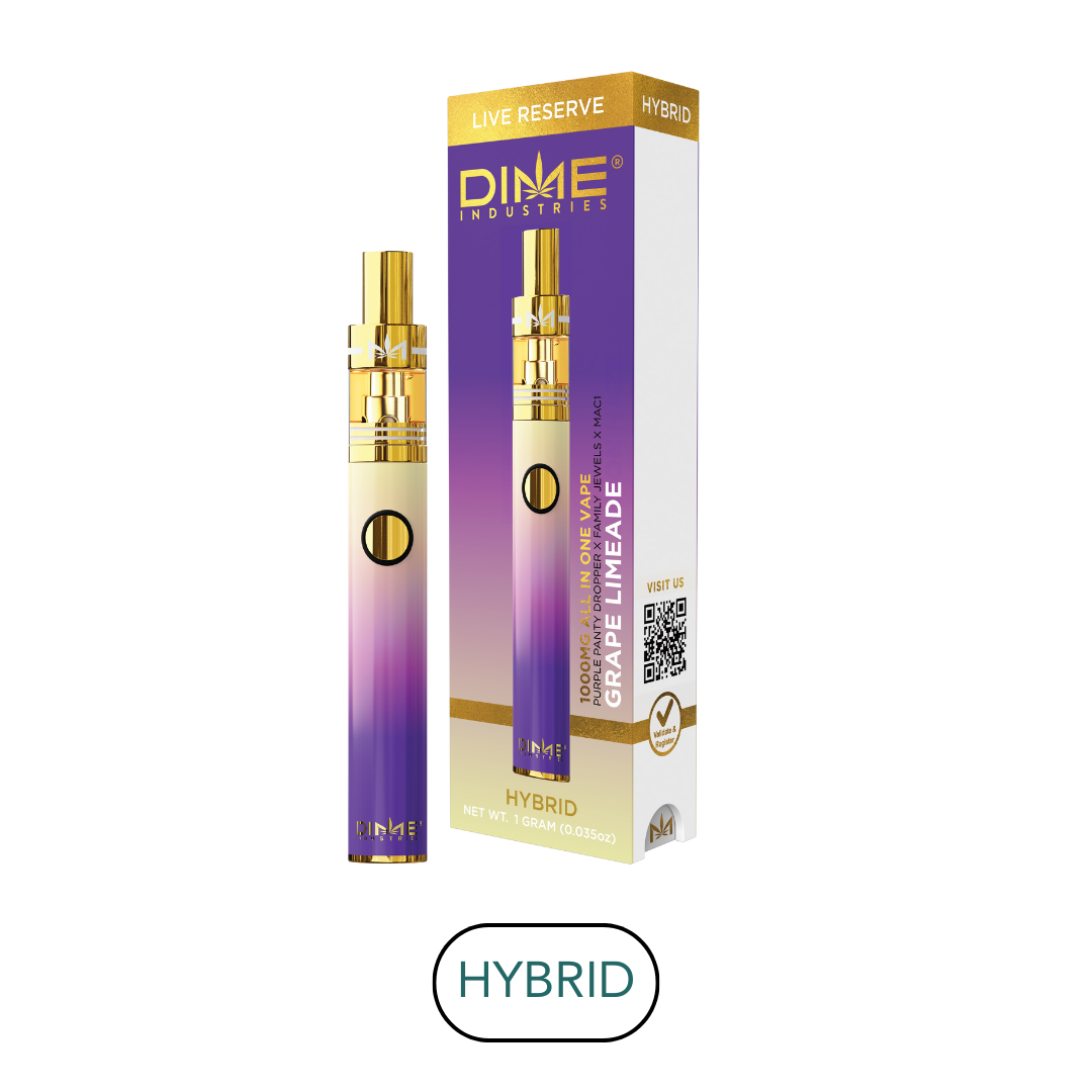 Photograph of product: Dime Industries - Live Resin - Grape Limeade - RTU - 1.0g