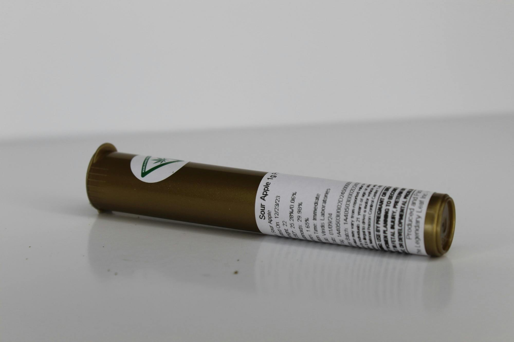 Photograph of product: The Legendary Leaf | Sour Apple | Pre Roll