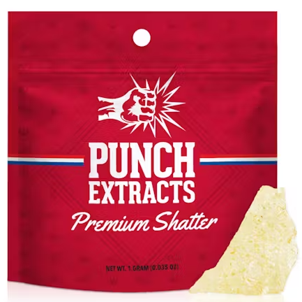 Photograph of product: 1g Private Reserve BHO Shatter - Punch