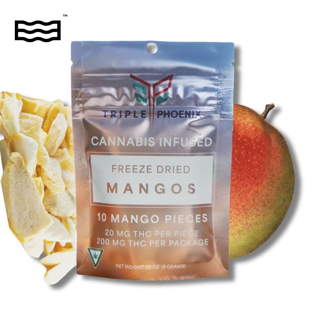 Photograph of product: Triple Phoenix Freeze Dried Mango 200mg