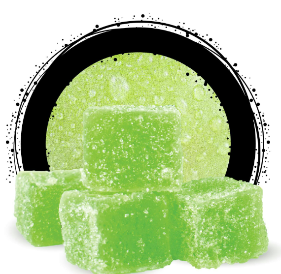 Photograph of product: Ozone Green Apple Gummies 100mg 20pk