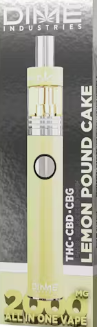 Photograph of product: DIME Industries | Lemon Pound Cake TH-oui/CBD/CBG Disposable | 2g