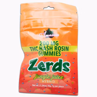 Photograph of product: Amnesia - 200mg Zerds au chocolat Rosin - Jungle Juice