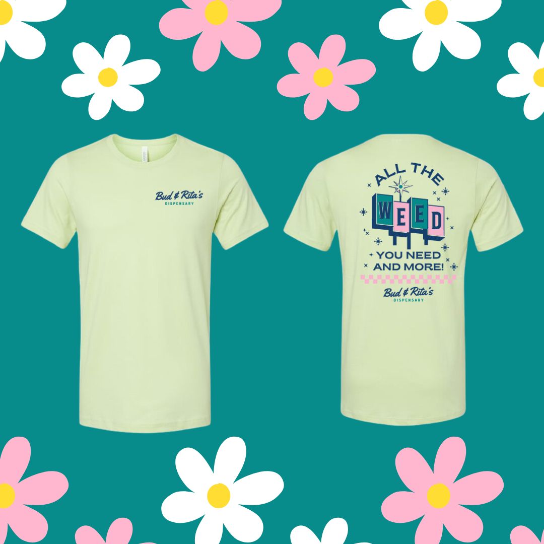 Photograph of product: All The Oui'd Spring Green T-Shirt XL