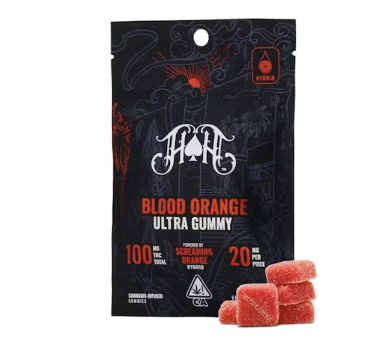 Photograph of product: Blood Orange (Screaming Orange/H) 5pk GUMMIES - Heavy Hitters