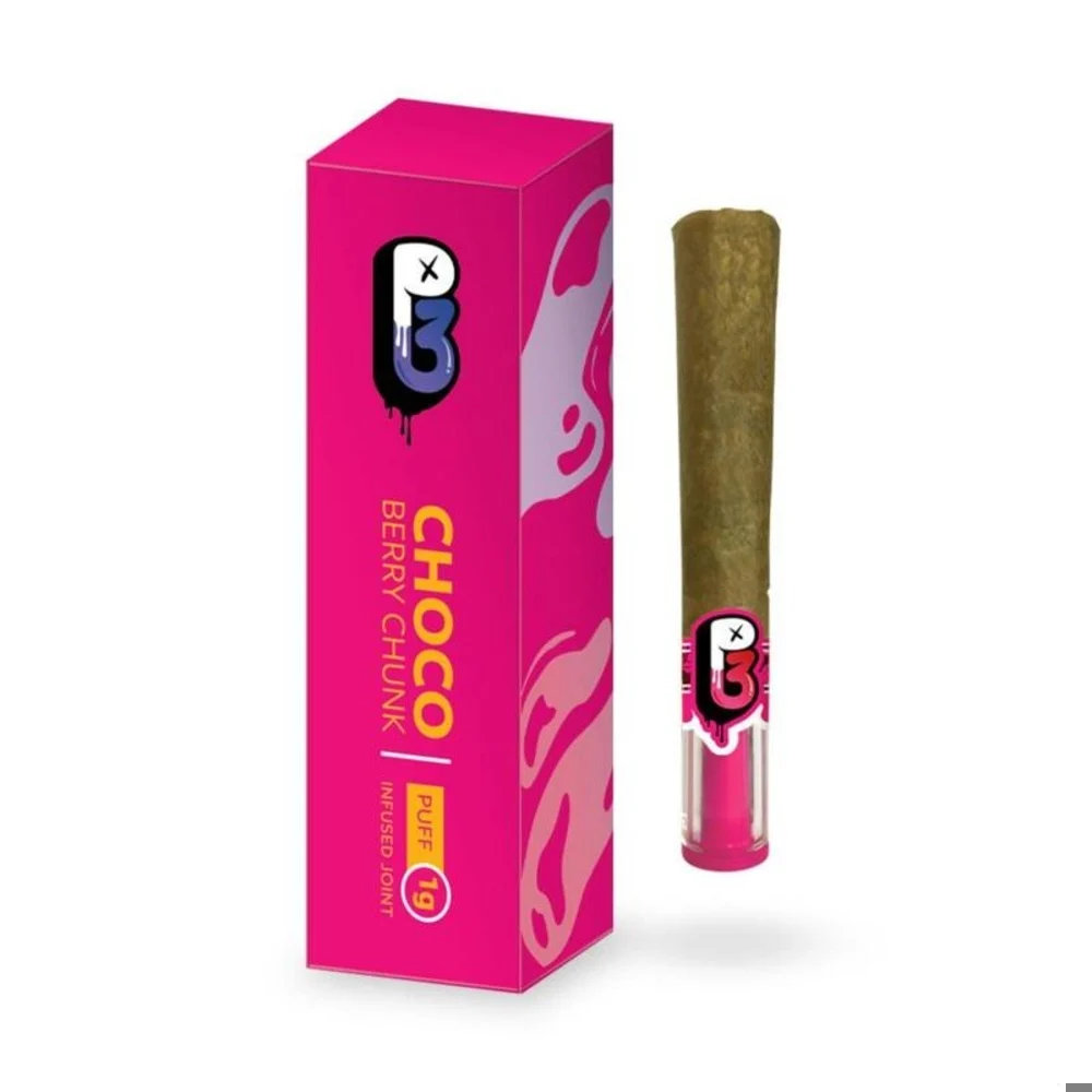 Photograph of Product: P3 Puff Infused Joint - Choco Berry Chunk