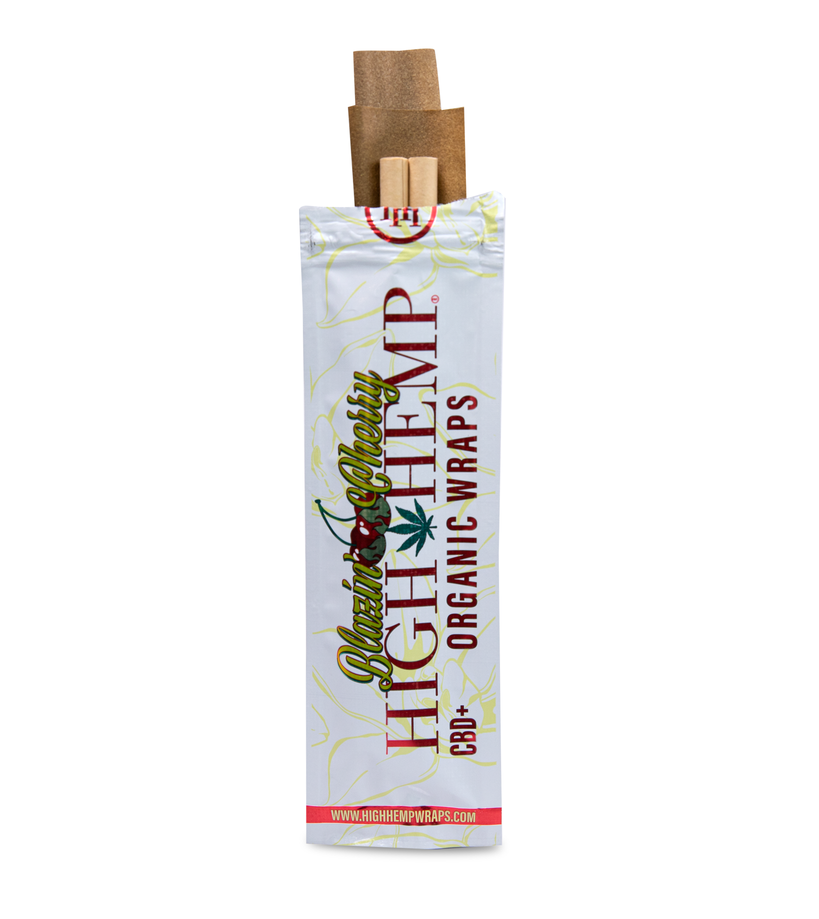 Photograph of product: Blazin Cherry Organic Wraps | 2 Pack | High Hemp