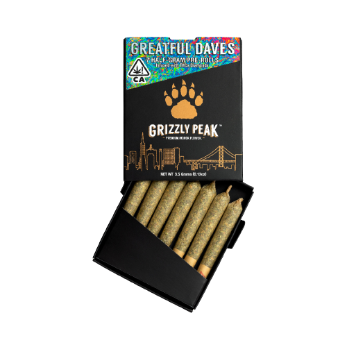 Photograph of Product: GREATFUL DAVE INFUSED PREROLLS 7PK (0.5G) [H]
