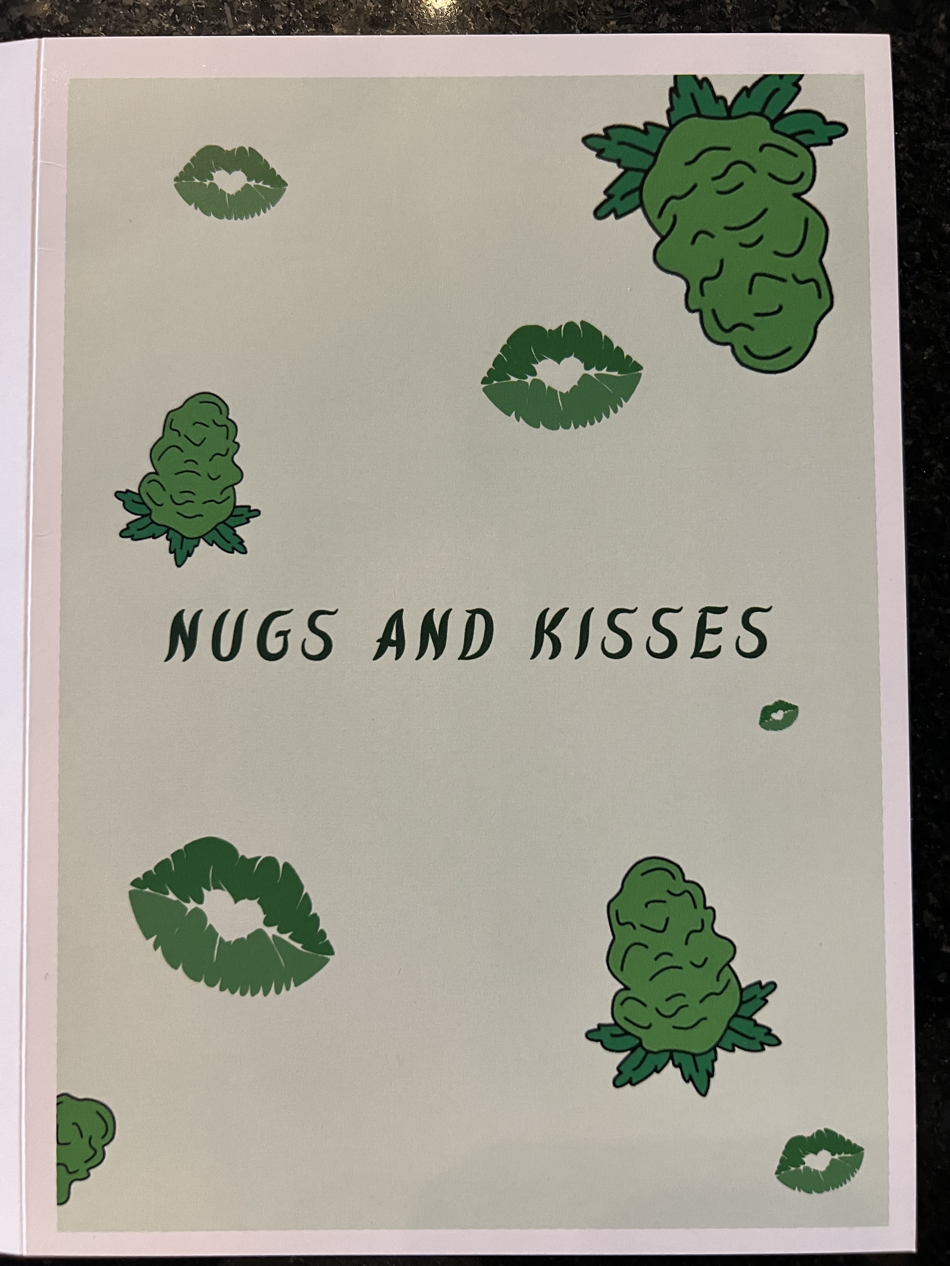 Photograph of product: Nugs and Kisses - Greeting Card