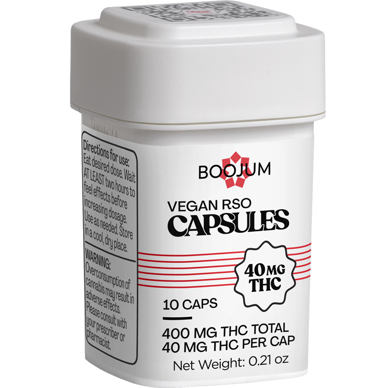 Photograph of product: RSO Capsules | 400mg 10pk