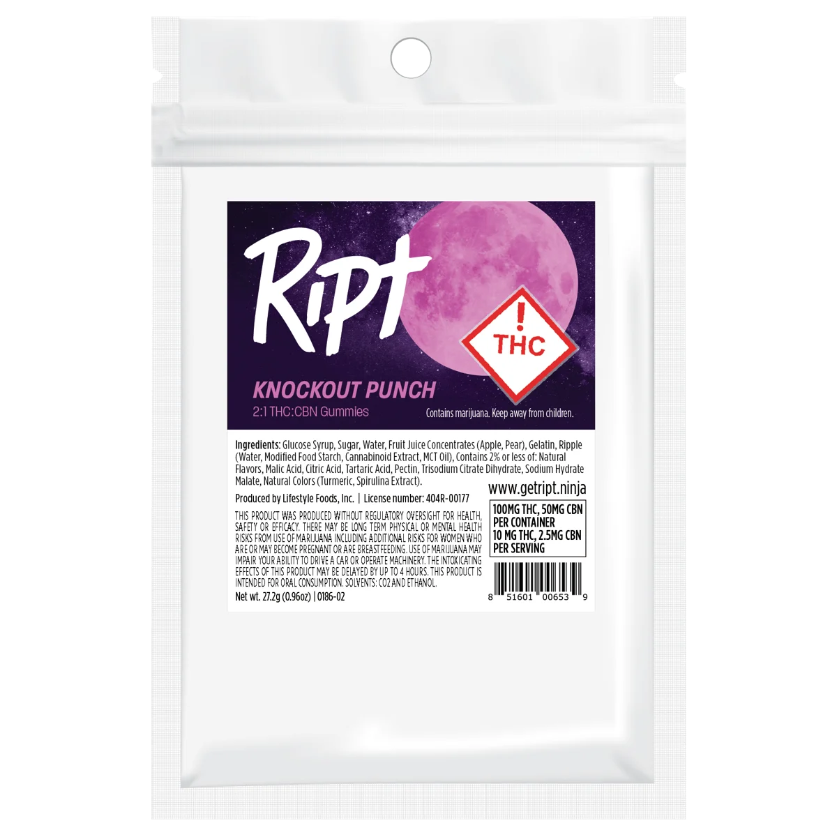 Photograph of product: Knockout Punch Oui'd Gummies