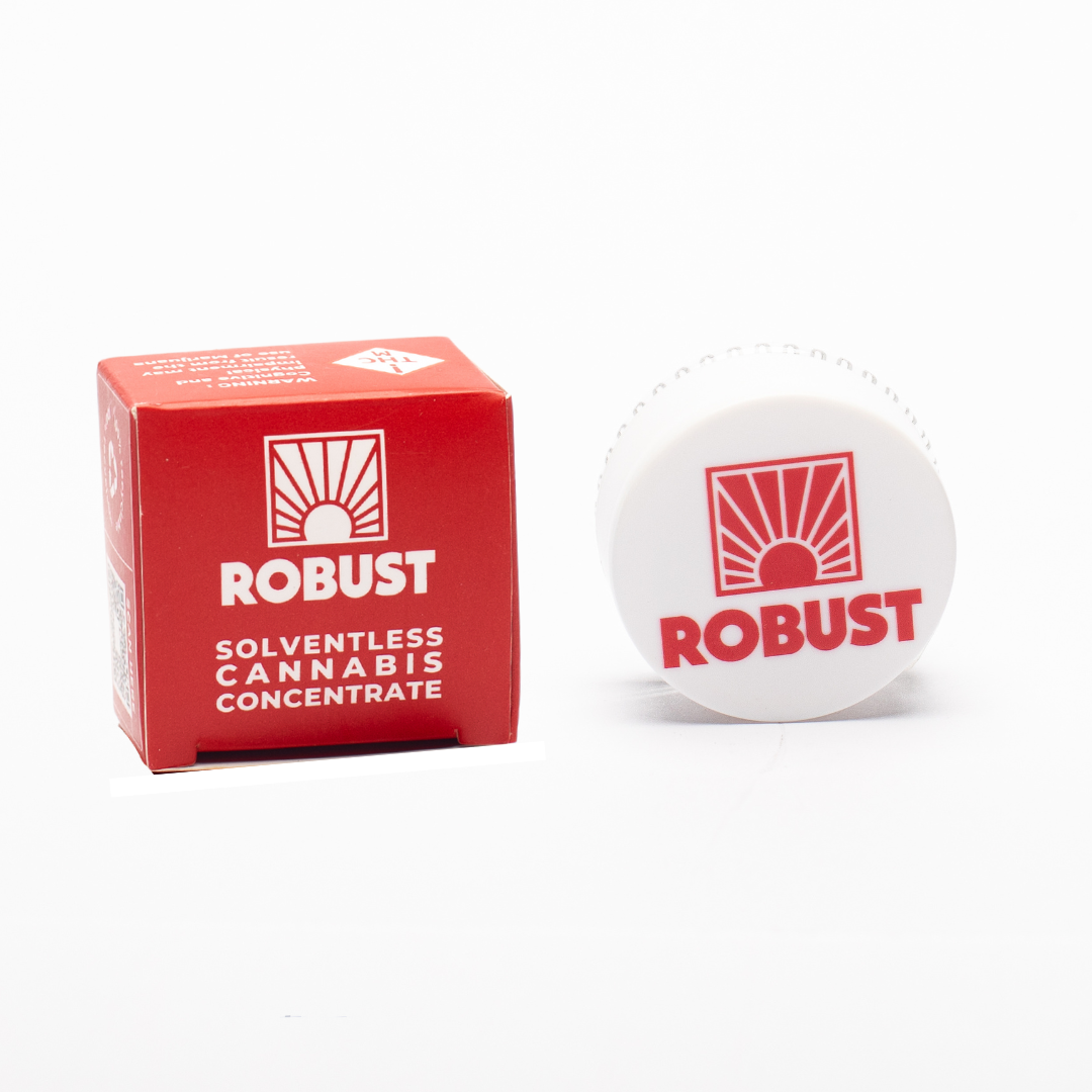 Photograph of product: ROBUST - ROSIN LIVE - 1G - au chocolat BURGER - Oui'd HYBRID