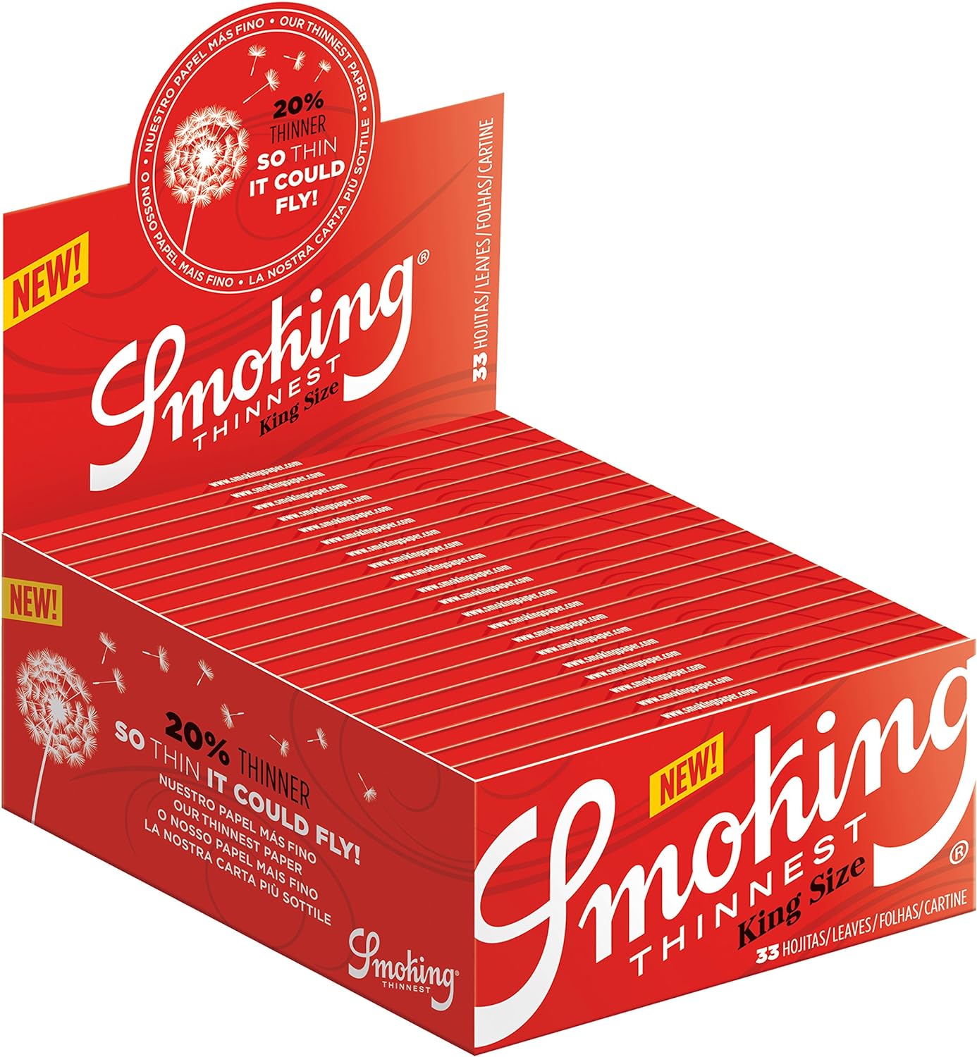 Photograph of product: Smoking Brand Papers Thinnest King Size