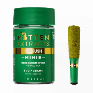 Photograph of product: OG Kush Infused Pre-Roll 5-pack | 3.5g
