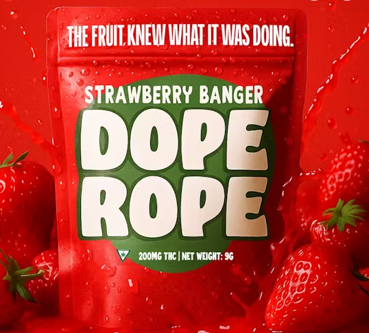 Photograph of product: Dope Rope 200mg l Strawberry Banger l Sauce
