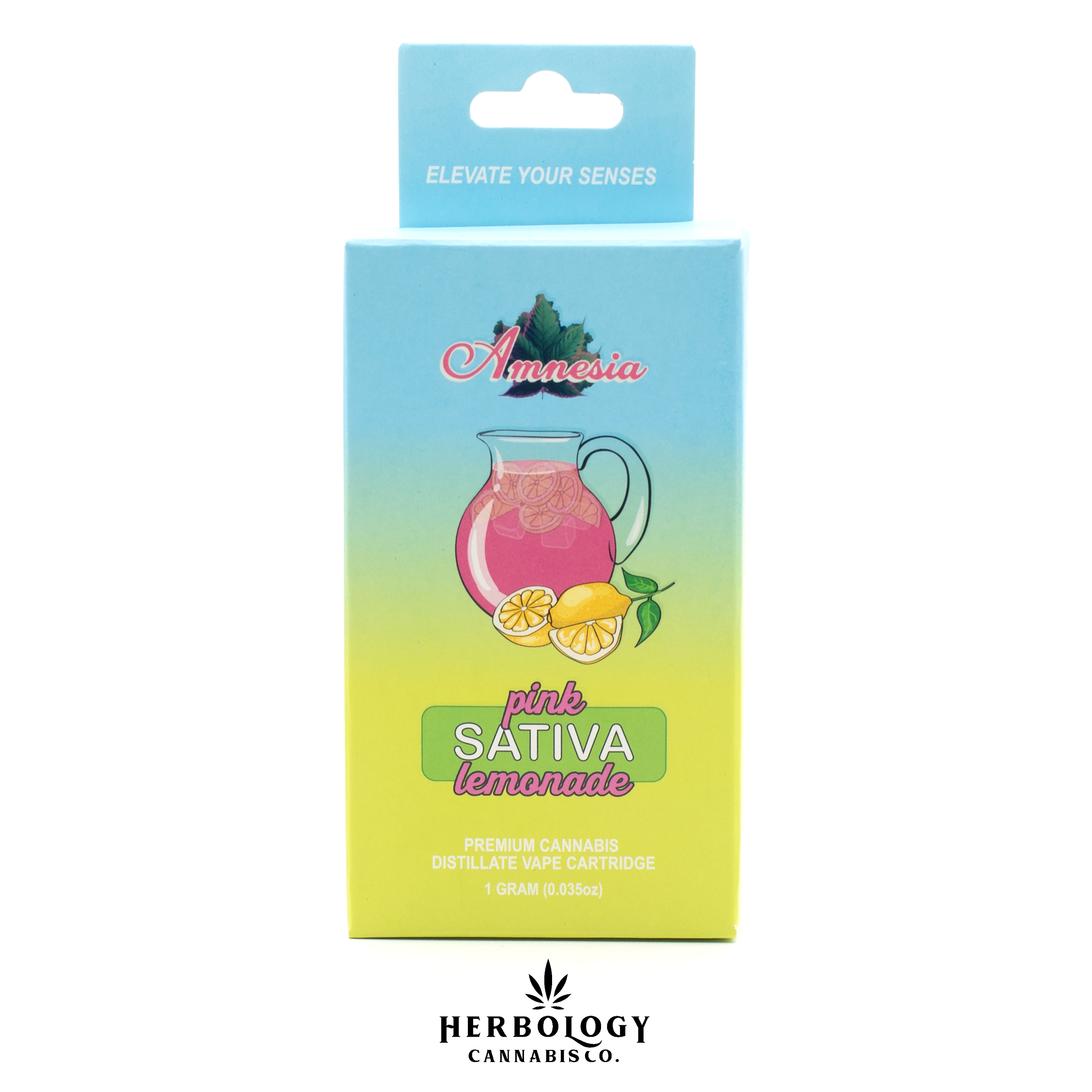 Photograph of product: Amnesia | Distillate 510 Cart | Pink Lemonade | 1g