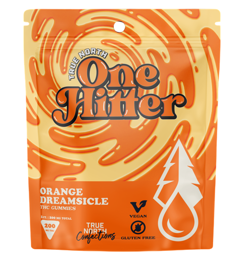 Photograph of Product: True North Orange Dreamsicle One Hitter Gummy | 200mg