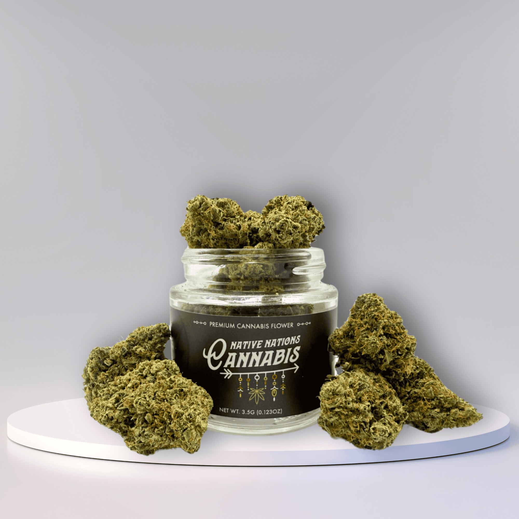 Photograph of Product: Flower Jar - Cajun Mints - 3.5g