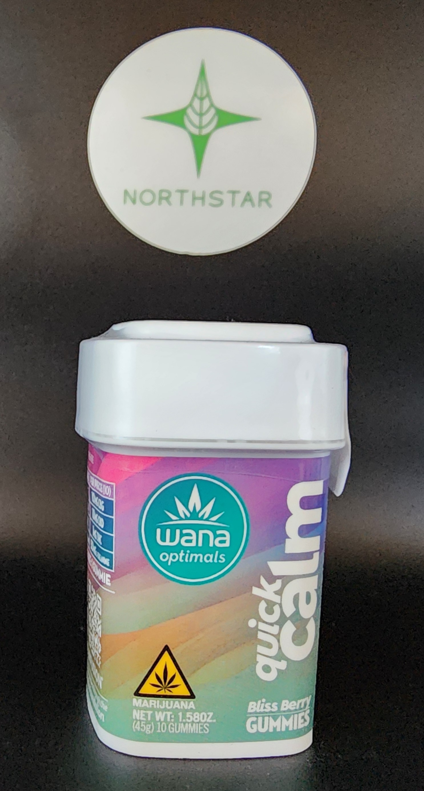 Photograph of product: Quick Calm Gummies - Wana