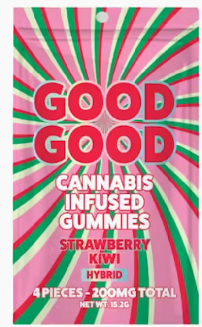 Photograph of product: GOOD GOOD | 200MG GUMMIES 4P | STRAWBERRY KIWI