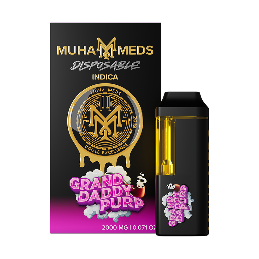 Photograph of product: MuhaMeds - 2g Disposable - Grand Daddy Purp