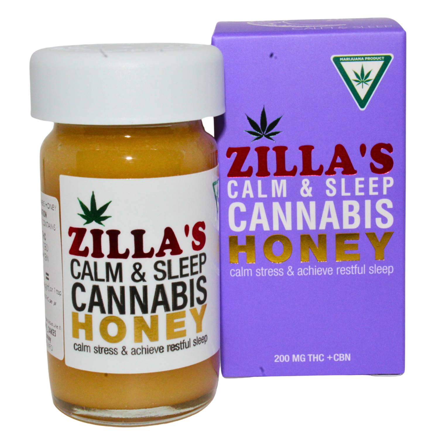 Photograph of product: ZILLA'S OUID! HONEY | CALM & SLEEP HONEY 1:1:1 TH-oui:CBD:CBN | 200MG