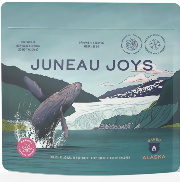 Photograph of product: Juneau Joys (100mg) Oui'd Brownies by Baked Alaska