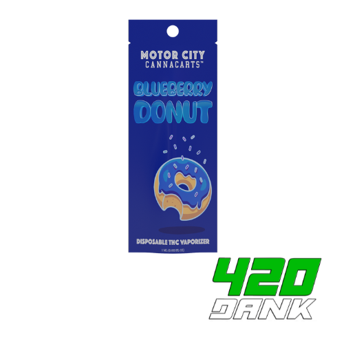 Photograph of product: Motor City Cannabites - Disposable Vape - Blueberry Donut