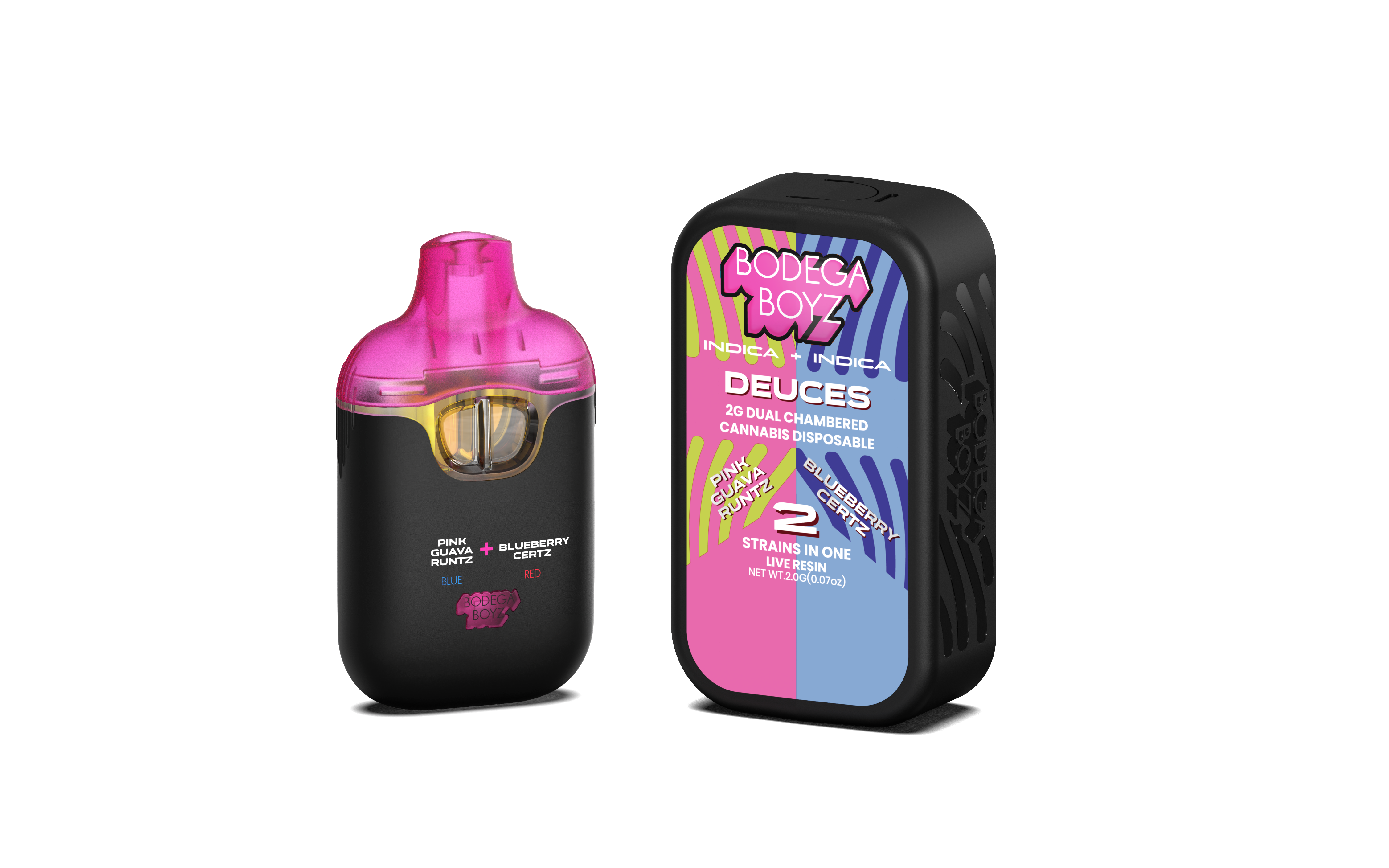 Photograph of Product: 2G Dual Chamber - Pink Guava Runtz/ Blueberry Certz