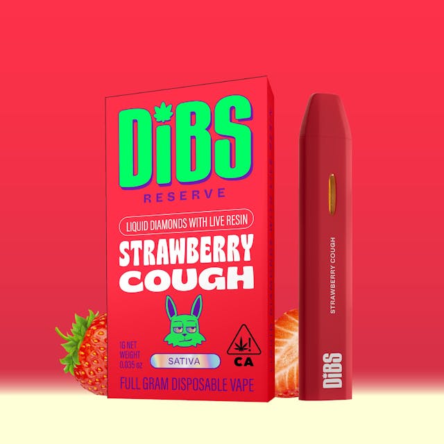 Photograph of product: Strawberry Cough Disposable [1g] - 