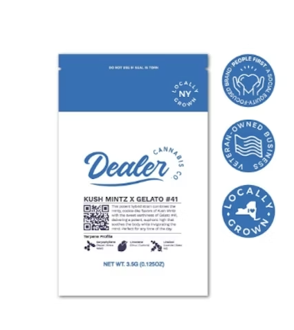 Photograph of product: Dealer Oui'd Kush MIntz X Gelato Flower 3.5g