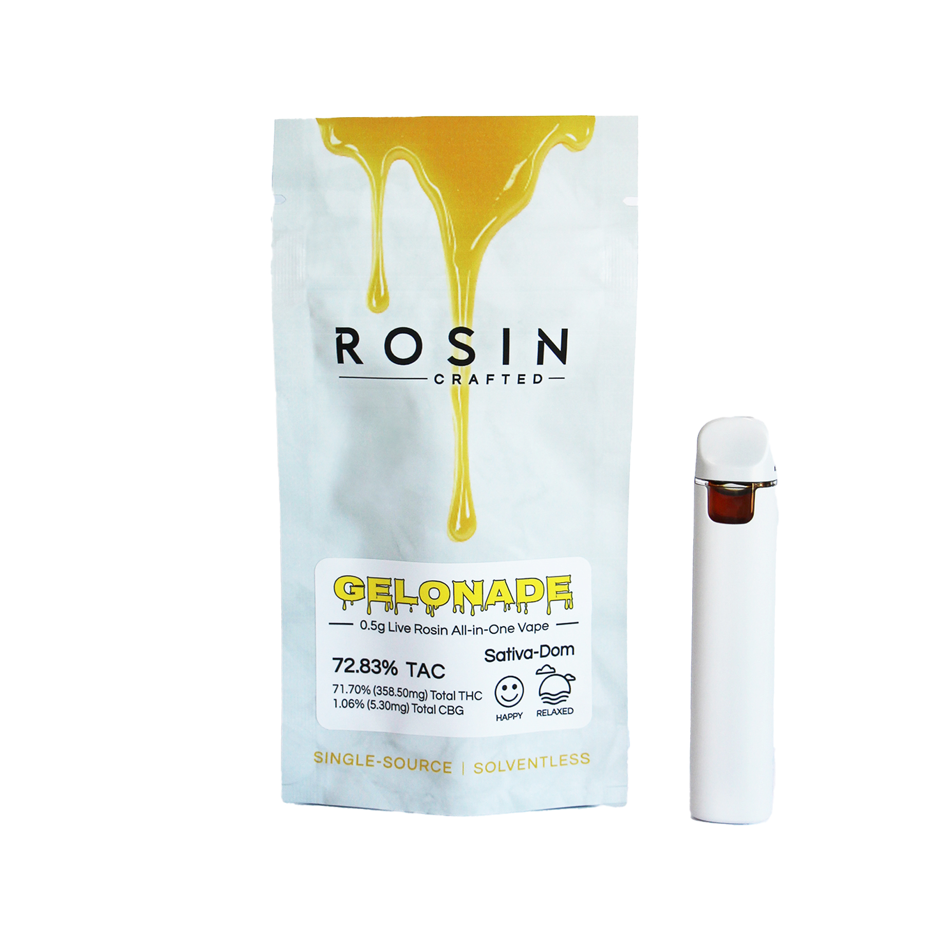 Photograph of product: Rosin Crafted - AIO - Live Rosin - Gelonade (S)